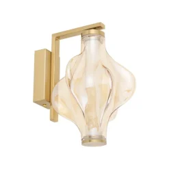 Kinkiet ELVA BRASS mosiądz 1xLED