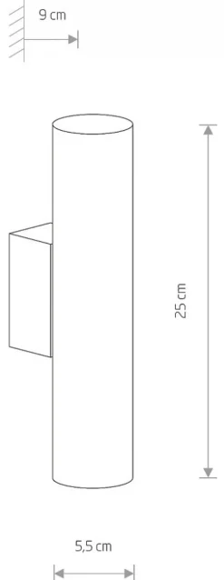 Kinkiet EYE WALL Biały 2xGU10