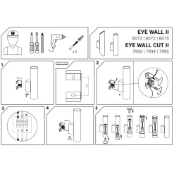 Kinkiet EYE WALL CUT Złoty 2xGU10