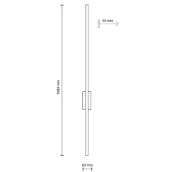 Kinkiet FLASH WOOD L orzech 1xLED