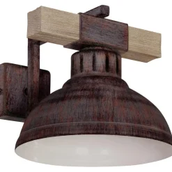 Kinkiet industrialny Hakon brązowy LOFT