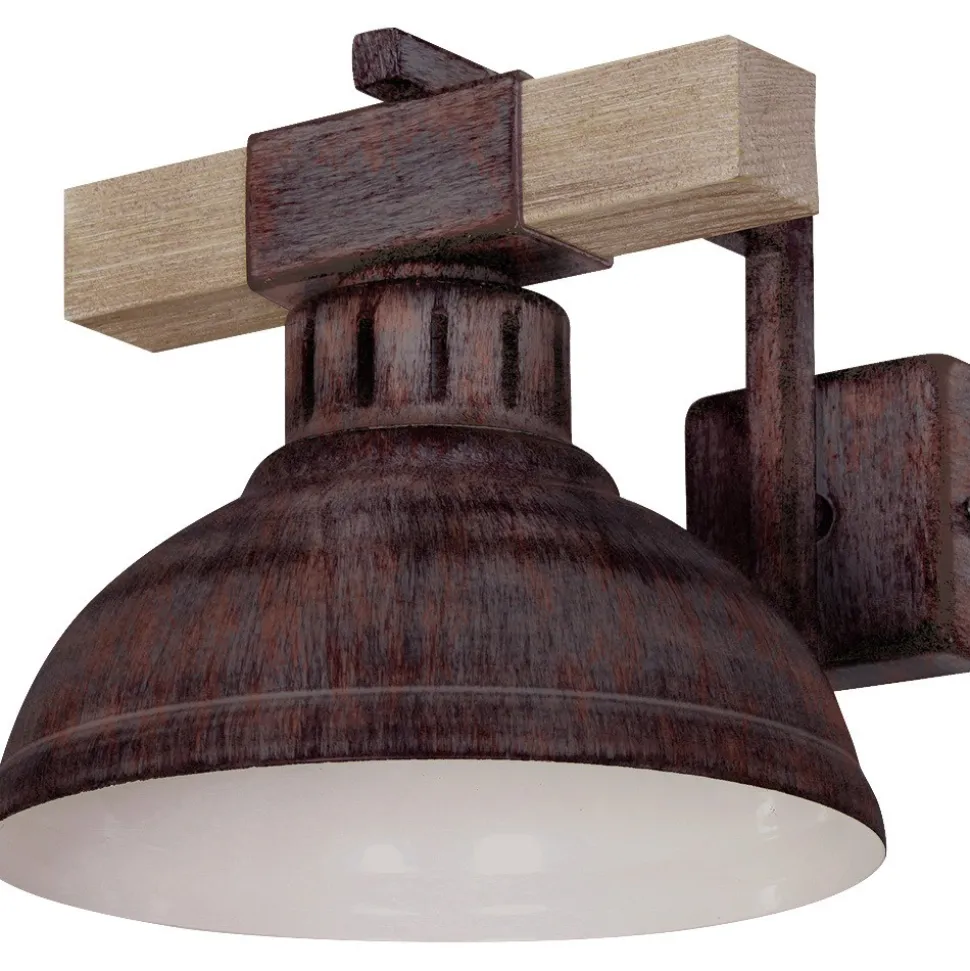 Kinkiet industrialny Hakon brązowy LOFT