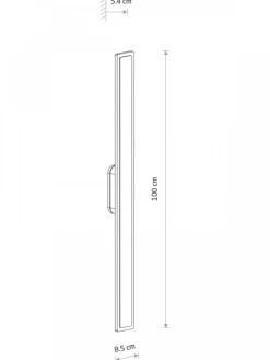 Kinkiet ISLA LED czarny 22W IP54 3000K