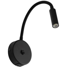 Kinkiet LAGOS czarny 1xG9 z wyłącznikiem i USB
