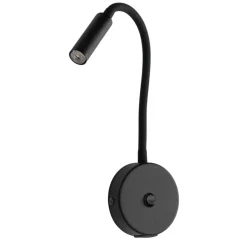 Kinkiet LAGOS czarny 1xG9 z wyłącznikiem i USB