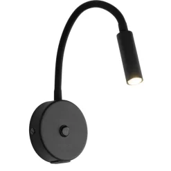 Kinkiet LAGOS czarny 1xG9 z wyłącznikiem i USB