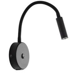 Kinkiet LAGOS czarny 1xG9 z wyłącznikiem i USB
