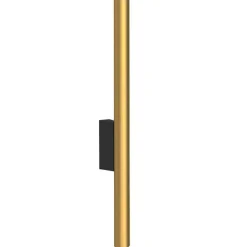Kinkiet LASER 40cm czarny/złoty 2xG9