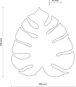 Kinkiet MONSTERA Czarny 4xG9