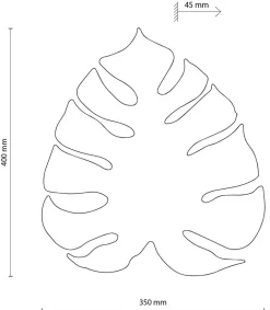 Kinkiet MONSTERA Miętowy 3xG9