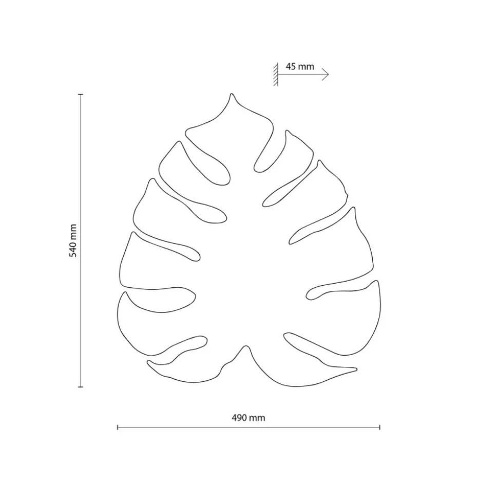 Kinkiet MONSTERA XL miętowy 4xG9