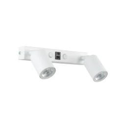 Kinkiet NEX biały 2xGU10 z portem USB