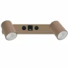 Kinkiet NEX sabia beżowy 2xGU10 z wyłącznikiem i USB