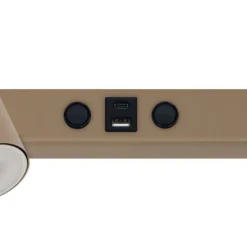 Kinkiet NEX sabia beżowy 2xGU10 z wyłącznikiem i USB