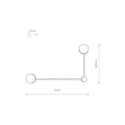 Kinkiet ORBIT L Biały 2xGX53