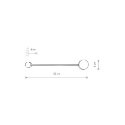 Kinkiet ORBIT M Czarny 1xGX53