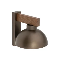 Kinkiet OSLO Brązowy Metalowy Klosz 1xE27