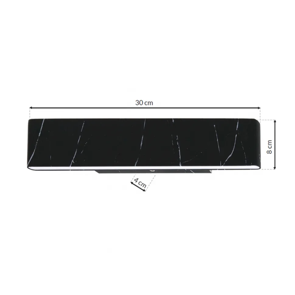 Kinkiet PIERCE BLACK 12W LED