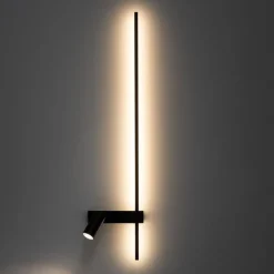 Kinkiet regulowany z włącznikiem EASY LED RIGHT czarny 1xGU10