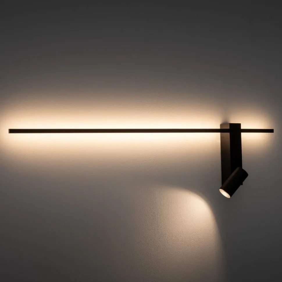 Kinkiet regulowany z włącznikiem EASY LED RIGHT czarny 1xGU10