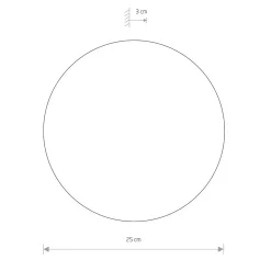 Kinkiet RING Biały 10W LED 3000K IP20 25cm