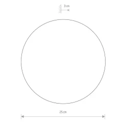 Kinkiet RING Brązowy 10W LED 3000K IP20 25cm