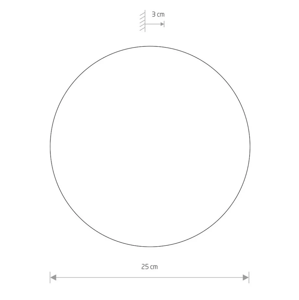 Kinkiet RING Brązowy 10W LED 3000K IP20 25cm
