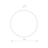 Kinkiet RING Czarny 7W LED 3000K IP20 15cm