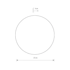 Kinkiet RING Miedziany 7W LED 3000K IP20 15cm