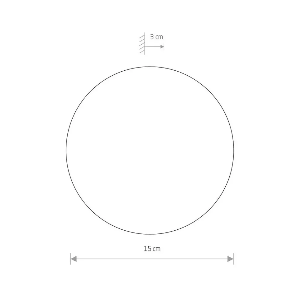 Kinkiet RING Miedziany 7W LED 3000K IP20 15cm