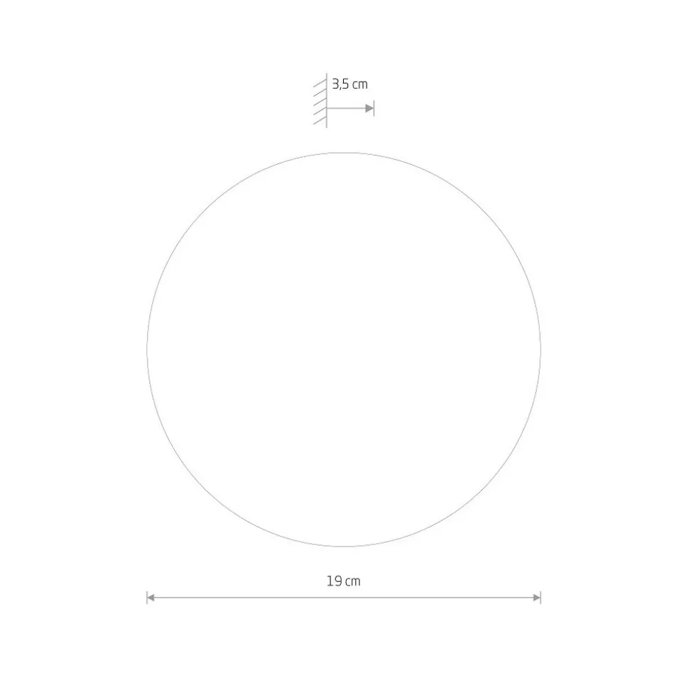 Kinkiet RING MIRROR Czarny 7W LED 3000K IP20 19cm