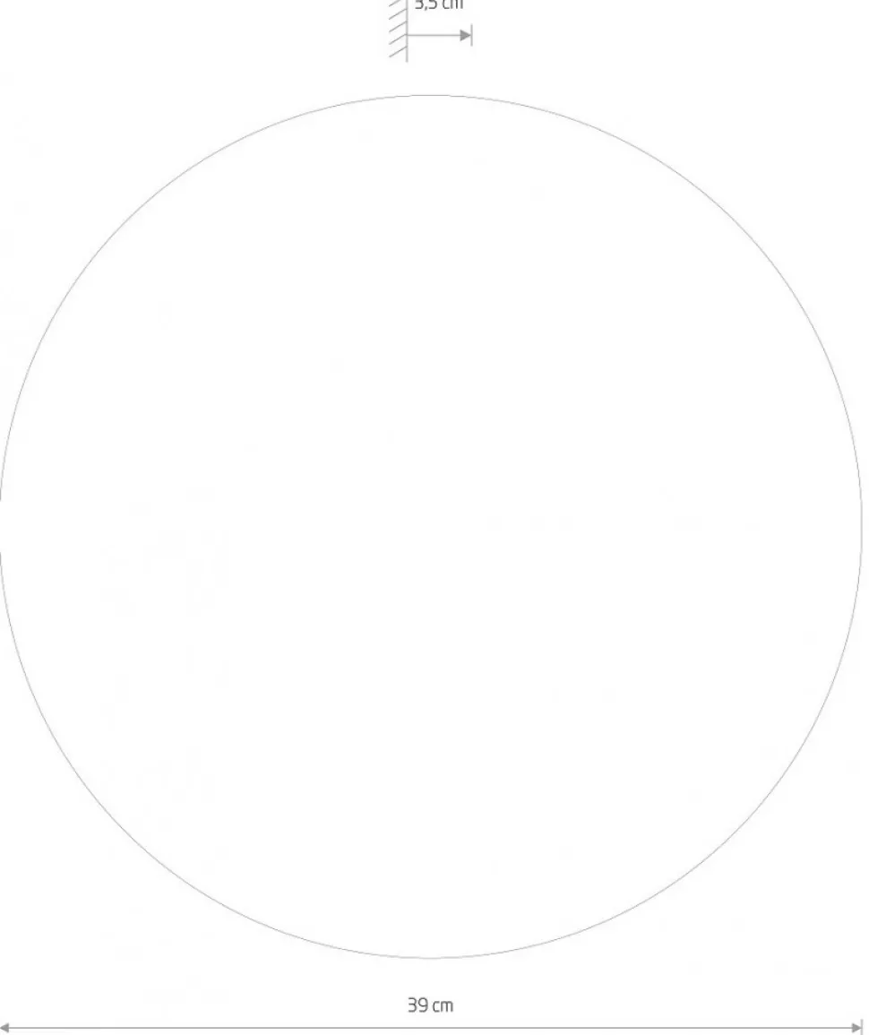 Kinkiet RING MIRROR Czarny 13W LED 3000K IP20 39cm