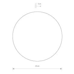 Kinkiet RING Złoty 10W LED 3000K IP20 25cm