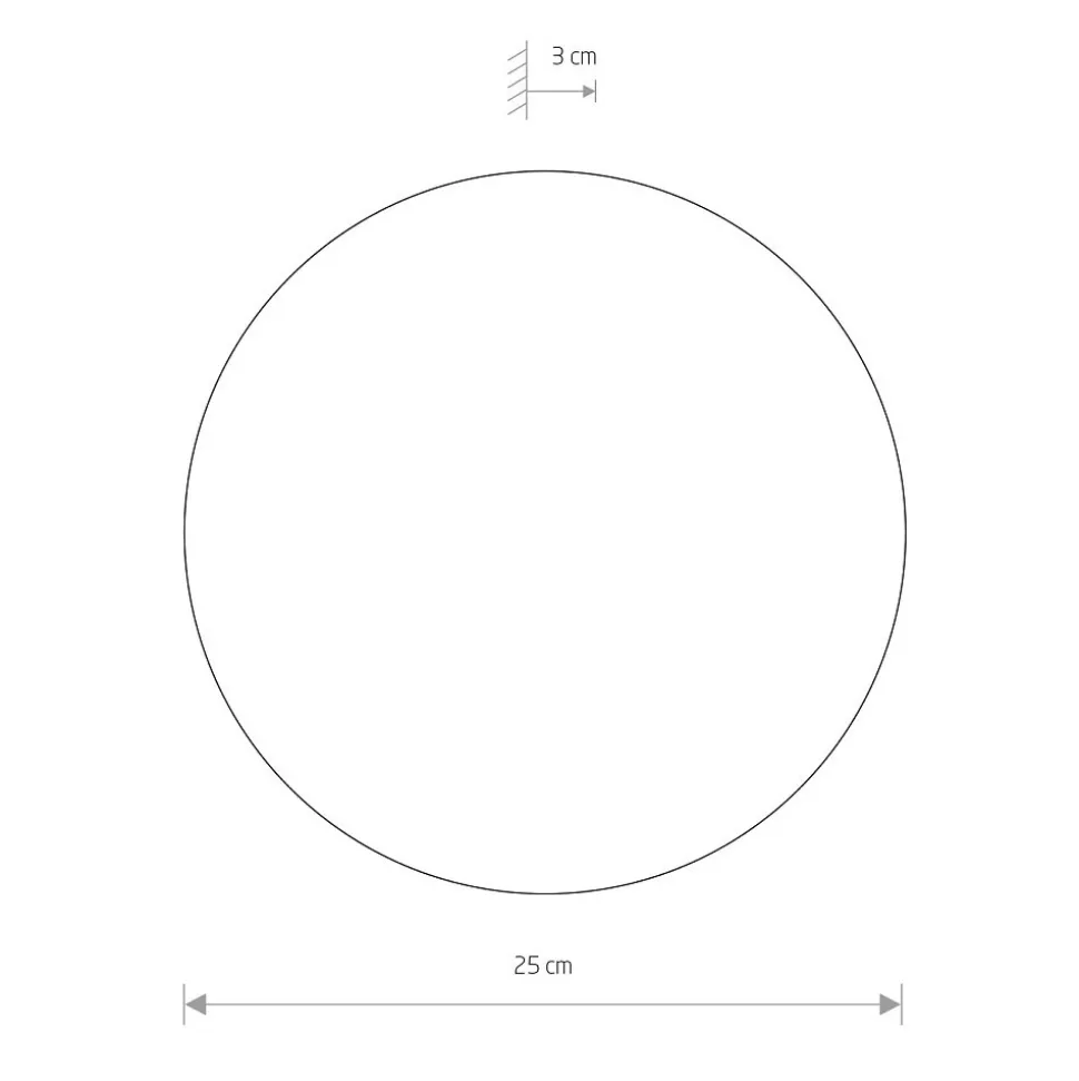 Kinkiet RING Złoty 10W LED 3000K IP20 25cm