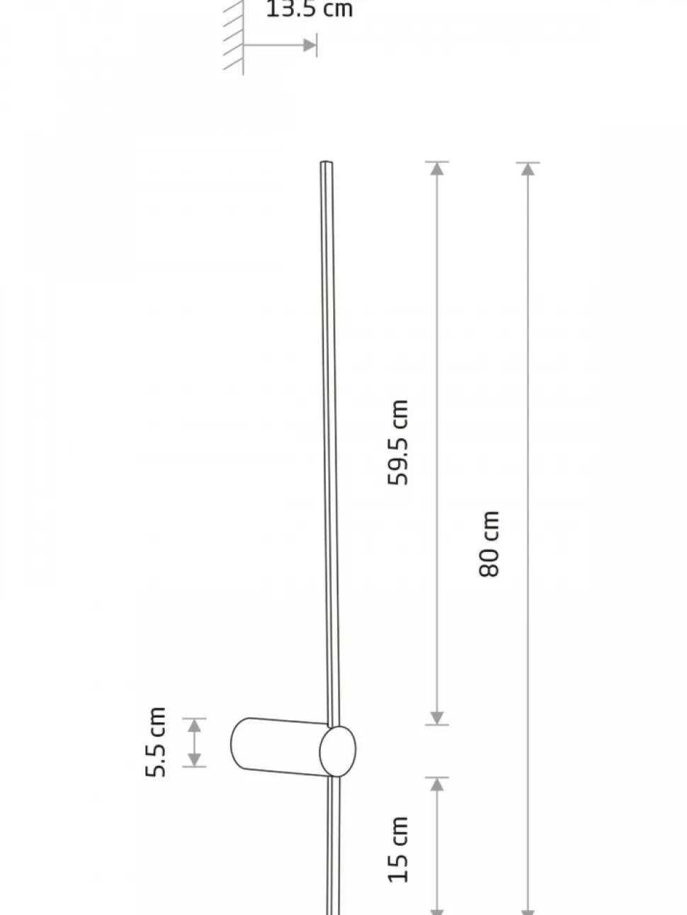 Kinkiet SABER LED M biały 11W 4000K