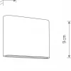 Kinkiet SEMI LED S mosiądz 2x3W IP54 3000K