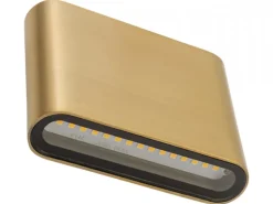 Kinkiet SEMI LED S mosiądz 2x3W IP54 3000K
