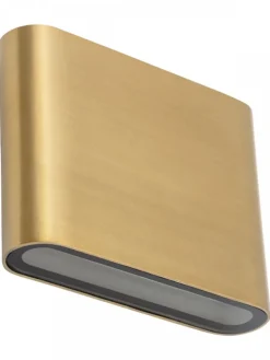 Kinkiet SEMI LED S mosiądz 2x3W IP54 3000K