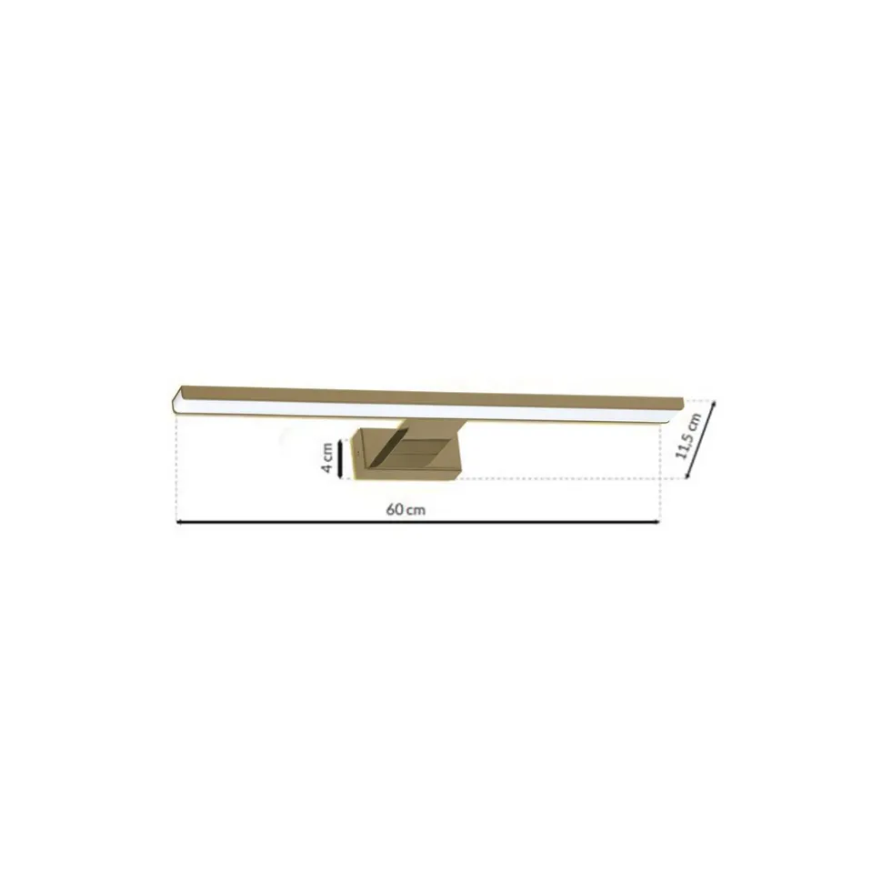 Kinkiet SHINE BRASS 60cm 13,8W LED
