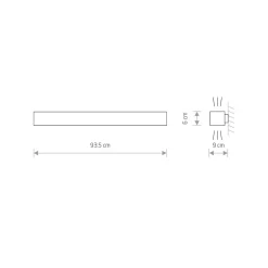 Kinkiet SOFT Biały 1xT8 16W LED 3000K 93,5cm