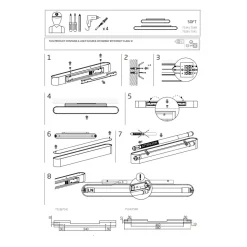 Kinkiet SOFT Grafitowy 1xT8 16W LED 3000K 93,5cm