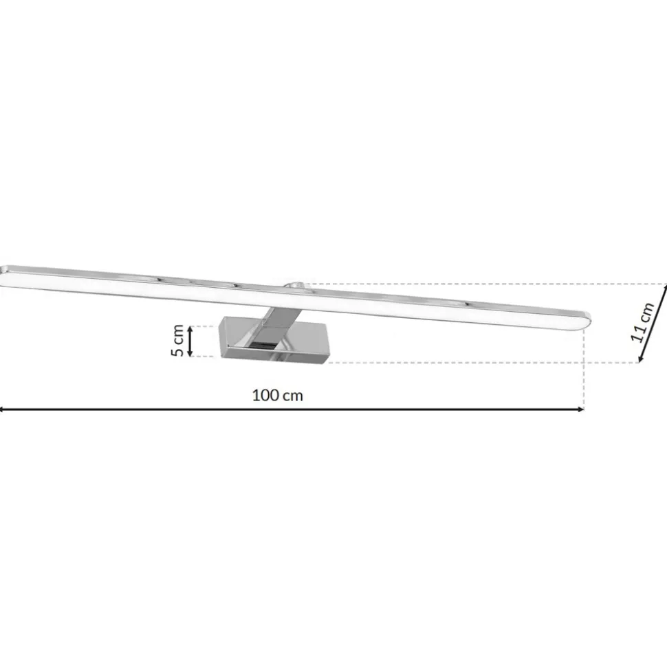Kinkiet SPLASH CHROME 100cm 21W LED