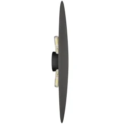 Kinkiet STONE czarny 3xG9