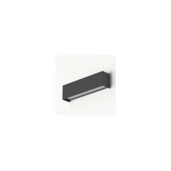 Kinkiet STRAIGHT WALL Grafitowy 1xE14 26cm