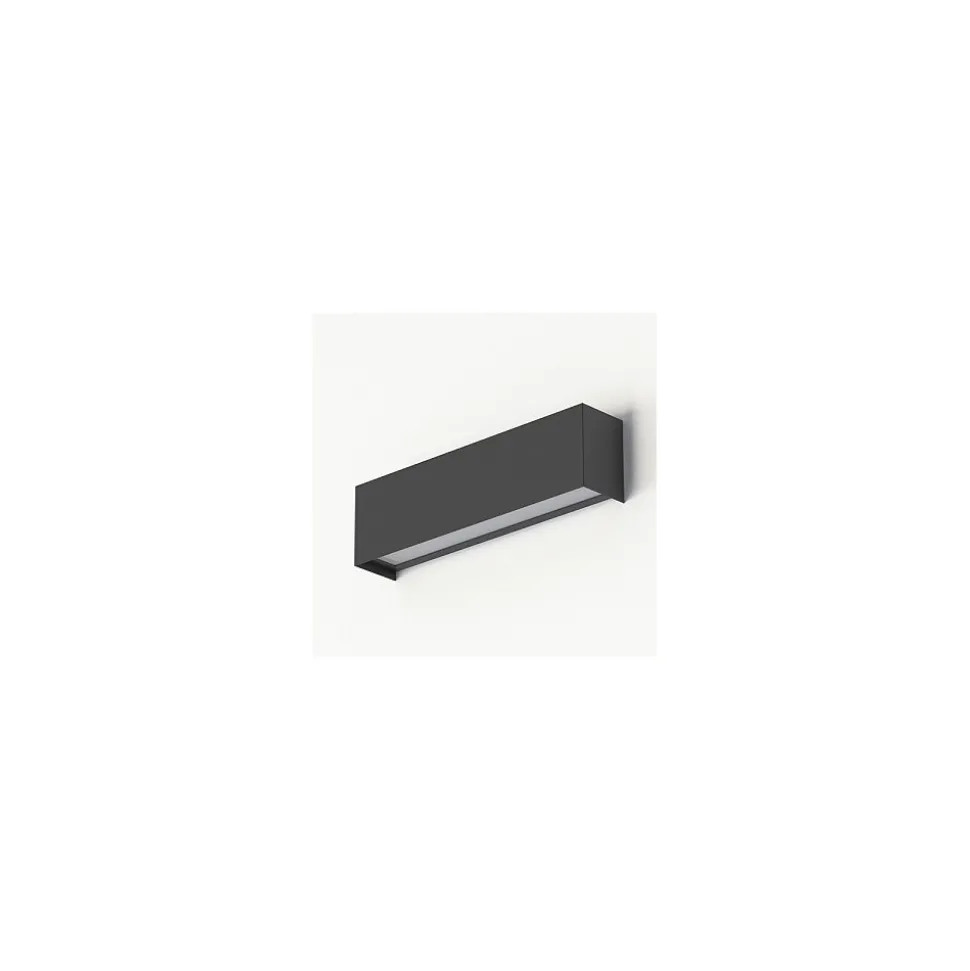 Kinkiet STRAIGHT WALL Grafitowy 1xE14 26cm