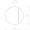 Kinkiet SUN Led czarny/ciemne drewno