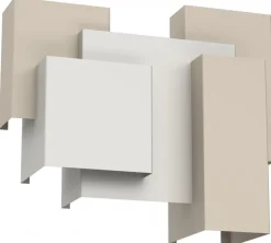 Kinkiet WALL Szary 5xG9