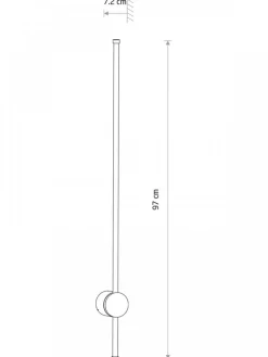 Kinkiet zewnętrzny ORLA LED M czarny 20W IP54 3000K