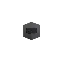 Kinkiet Zewnętrzny TRIANGLES Czarny Złoty 5W LED 3000K IP54