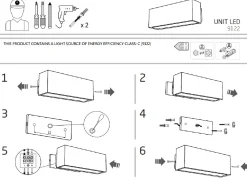 Kinkiet Zewnętrzny UNIT Czarny 5W LED 3000K IP54